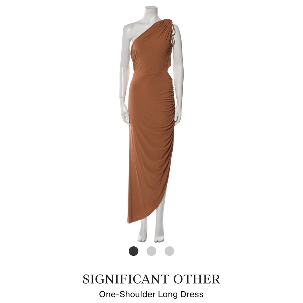 SIGNIFICANT OTHER - ONE SHOULDER MIDI DRESS